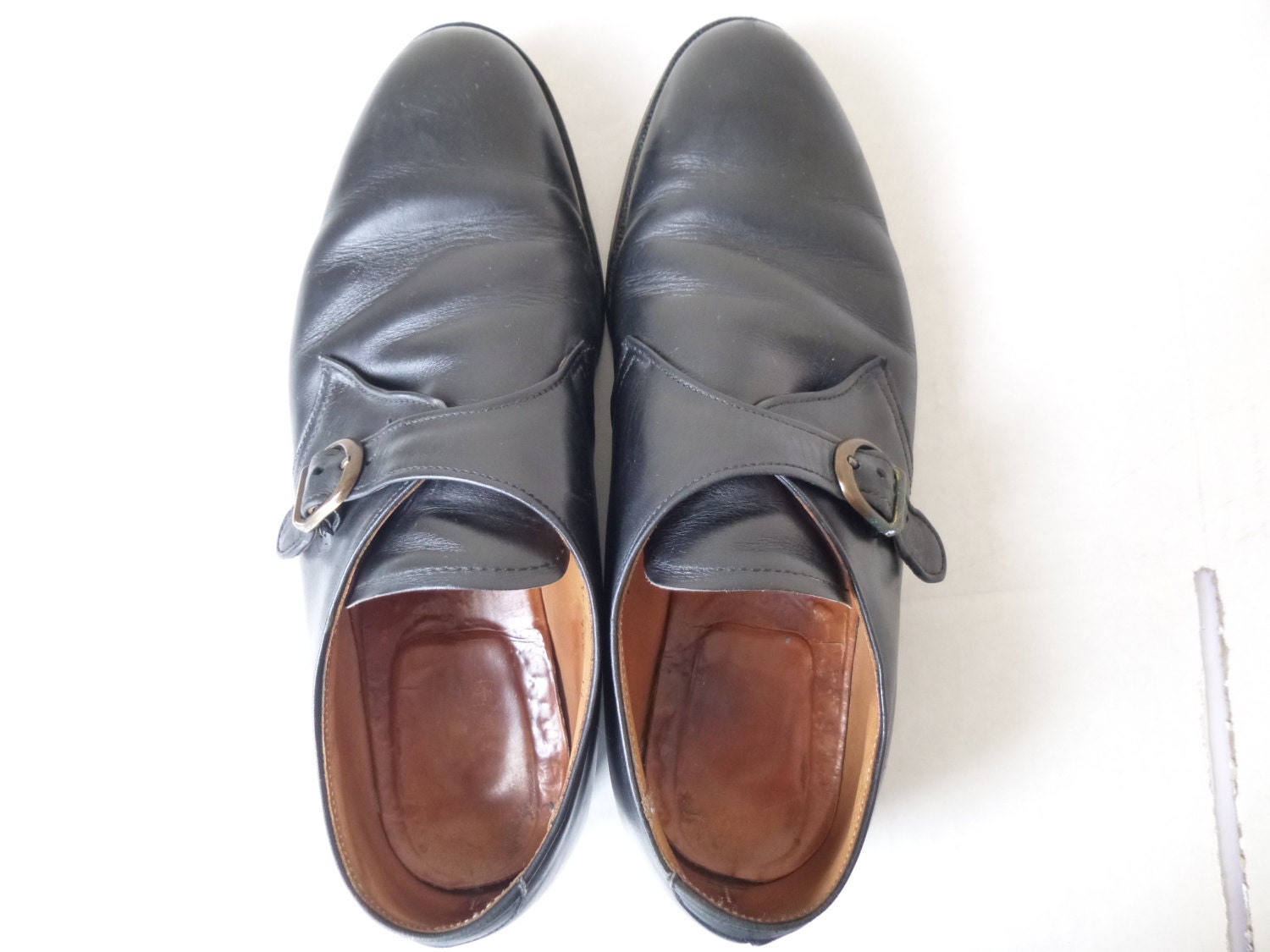Vintage Men's Oxford Shoes Alden Monk Strap Calfskin