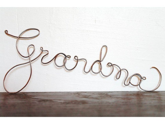 items-similar-to-cursive-grandma-grandpa-font-wire-word-script-frame-decorative-ornament-on-etsy