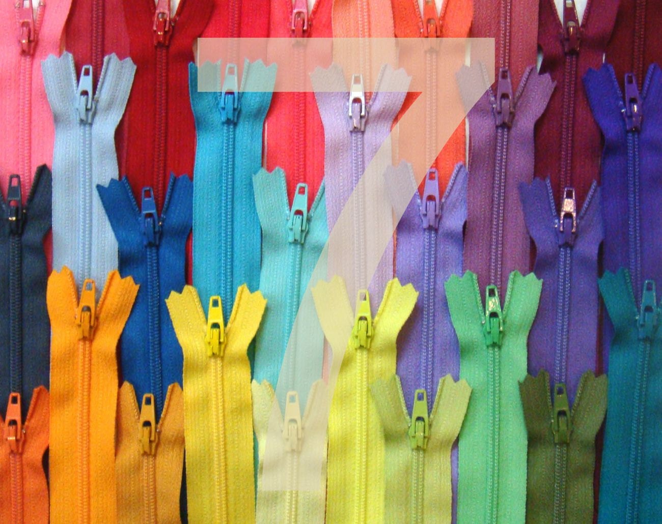 7 Inch YKK Zippers 100 Pieces Choose Your Colors