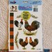 TRANSFER RUB-ON 2002 Tulip Mpd410 Regal Roosters 2-oz