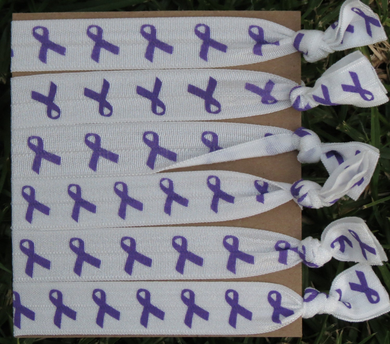 7 Pack Purple Ribbon Alzheimers Awareness Suicide Prevention