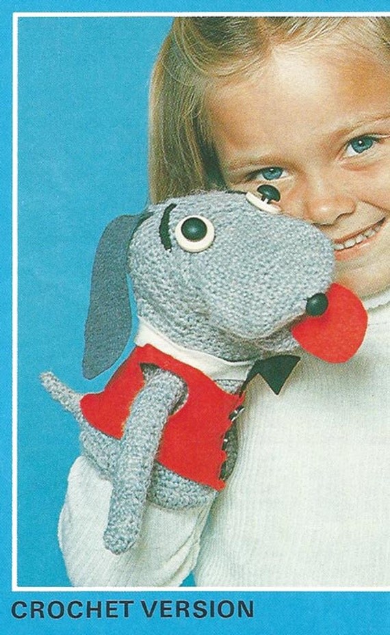 Hush Puppy Shari Lewis Puppet knitting and crochet pattern