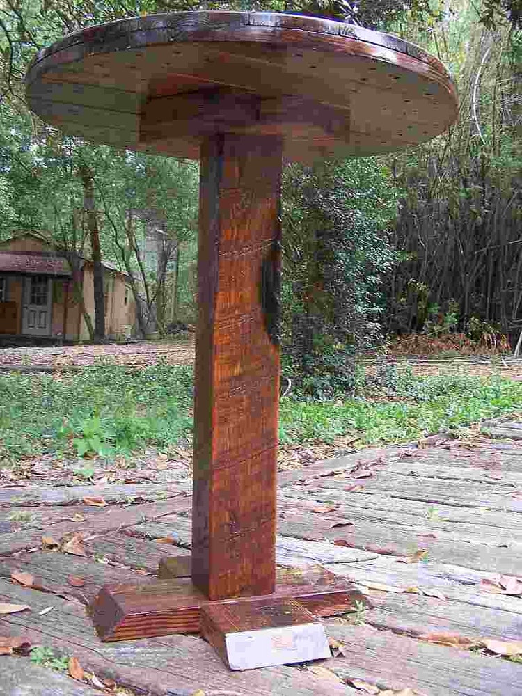 Pub Style Table from Recycled Reclaimed Repurposed by Drucycle