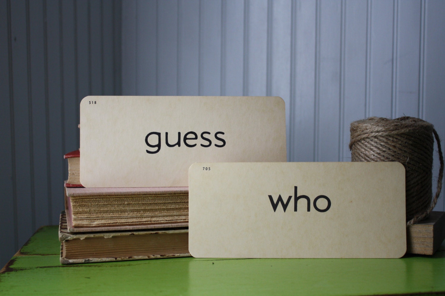 Vintage Flash Cards Guess Who