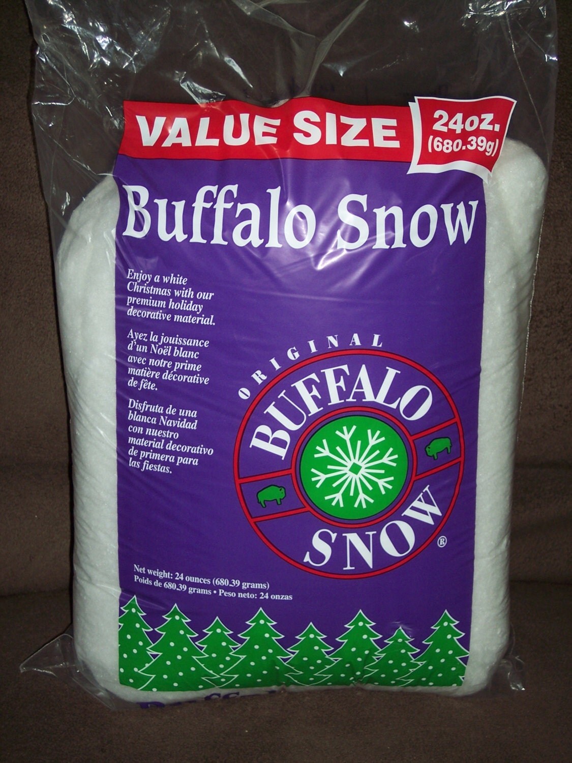 Buffalo Snow24 oz value pack Fiberfill style snowstuffed