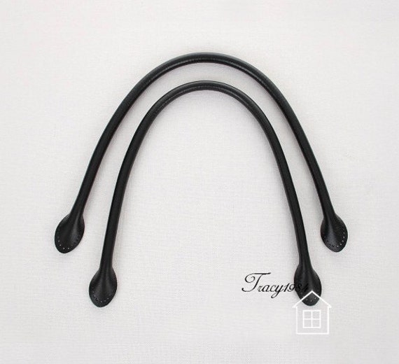 black leather purse straps