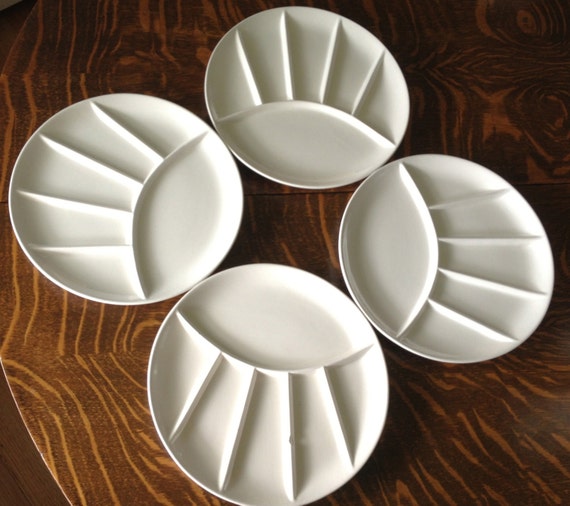 Items similar to On sale! Gourmet International white divided china