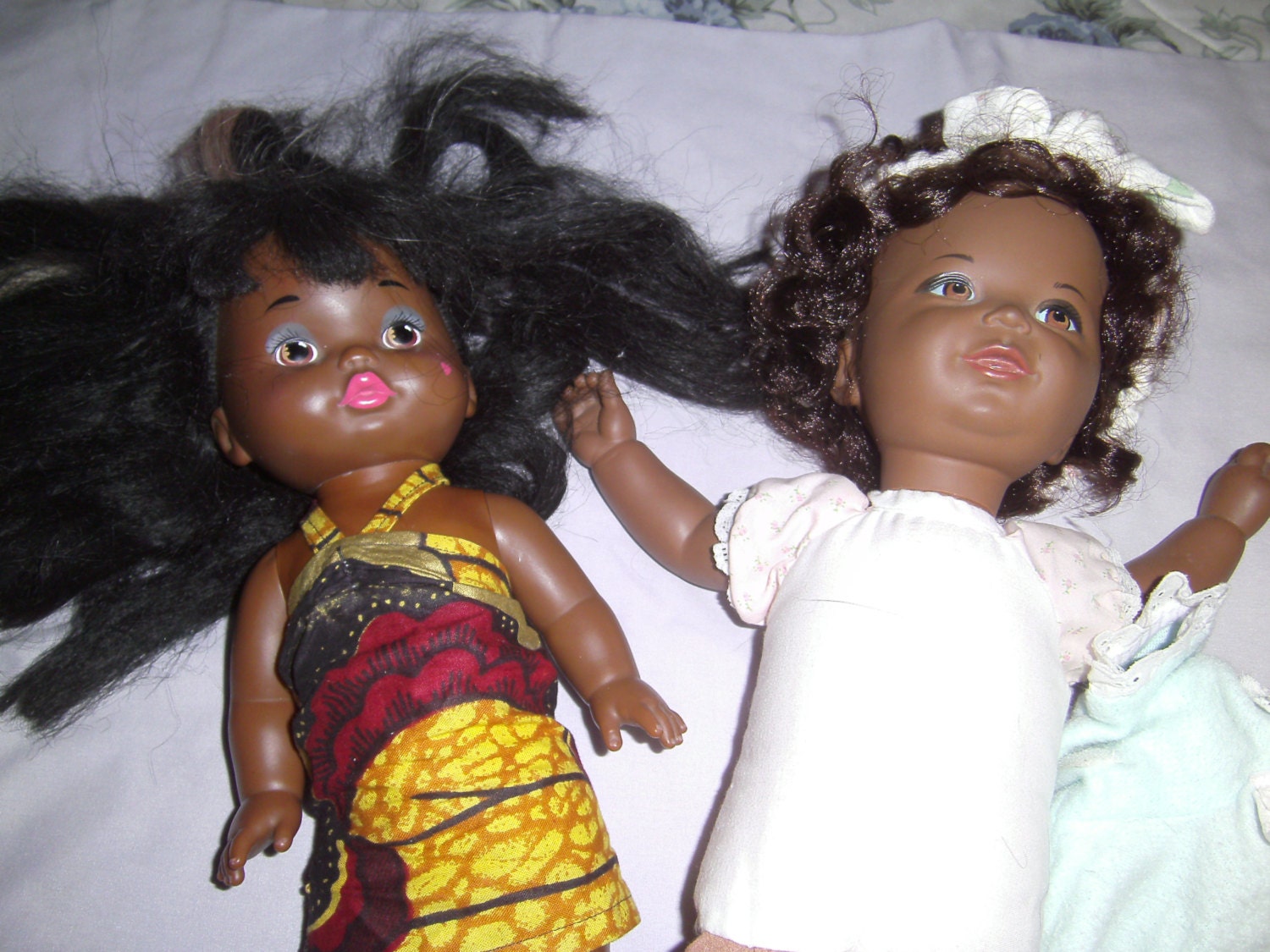 two Vintage 1980s Mattel African American dolls