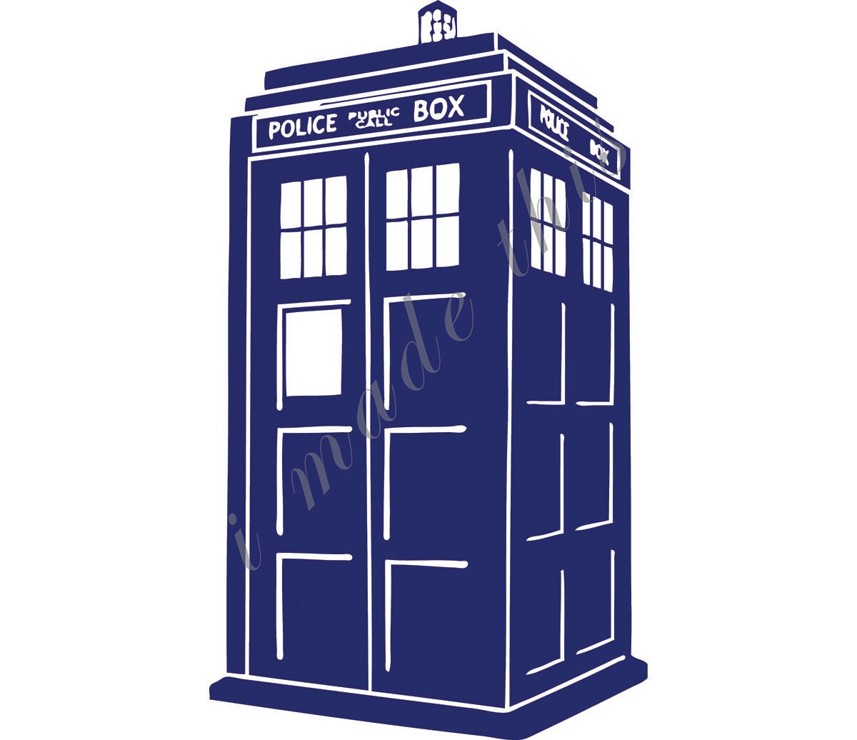 Doctor Who Tardis Vinyl Sticker
