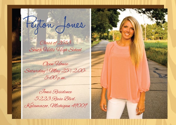 Senior Open House Invitations 6