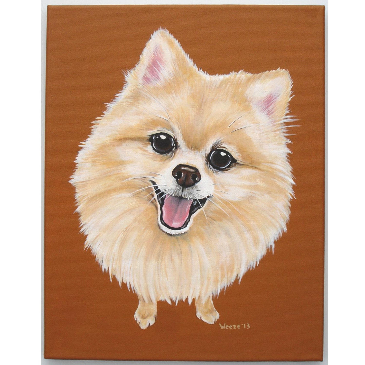 realistic pomeranian dog