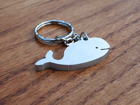 whale plush keychain