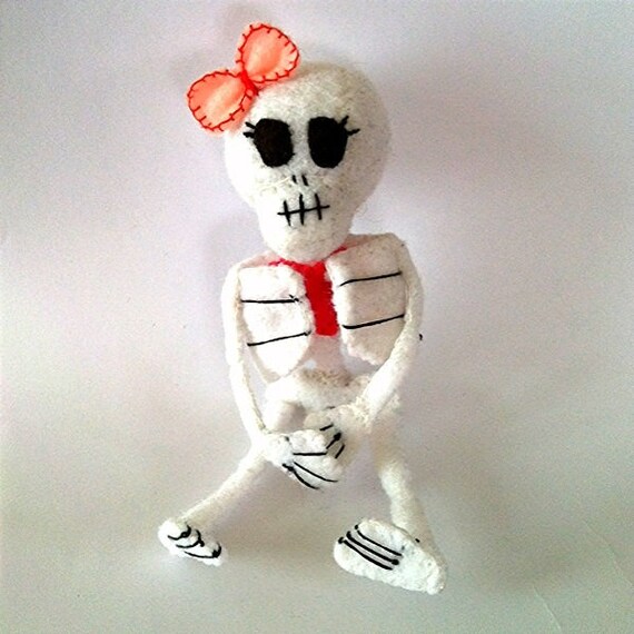 stuffed skeleton doll