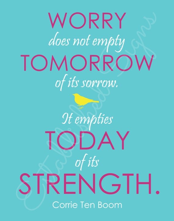 Items similar to Corrie Ten Boom quote on 11x14 inch - PRINT ONLY on Etsy