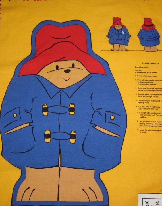 paddington bear pillow