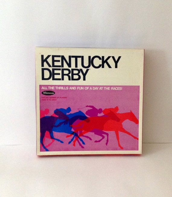 Vintage Kentucky Derby Horse Racing Game by by SophiasWonderland