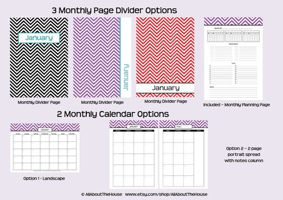 Printable Planner-Personalised Diary