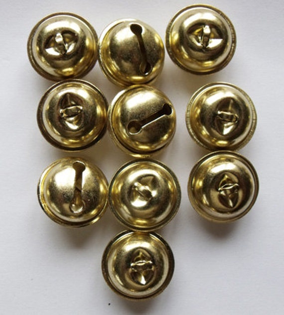 10 medium 15mm Traditional Hawk Brass Bells Native Amerian
