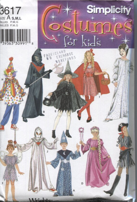 Simplicity 3617 10 Different Kids Halloween by OnceUponAnHeirloom