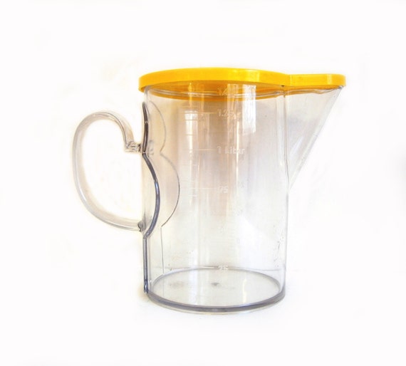 Dansk Measuring Pitcher with Yellow Lid Gourmet Designs