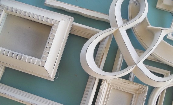 distressed creamy white gallery frame set farmhouse wall distressed creamy white gallery frame set farmhouse wall