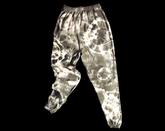 tie dye sweatpants black and white