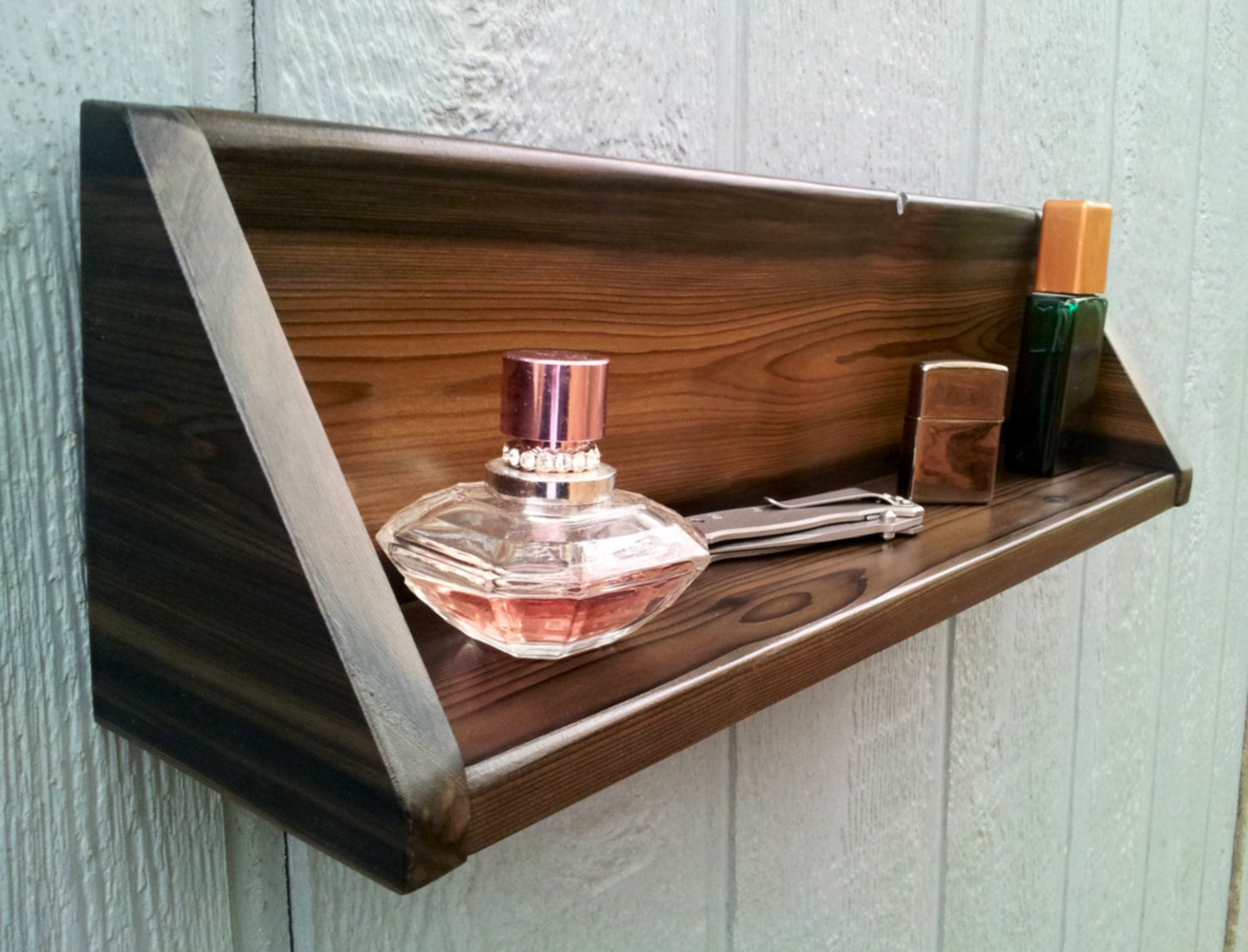 Cedar Wall Shelf / Wall Caddy / Sconce