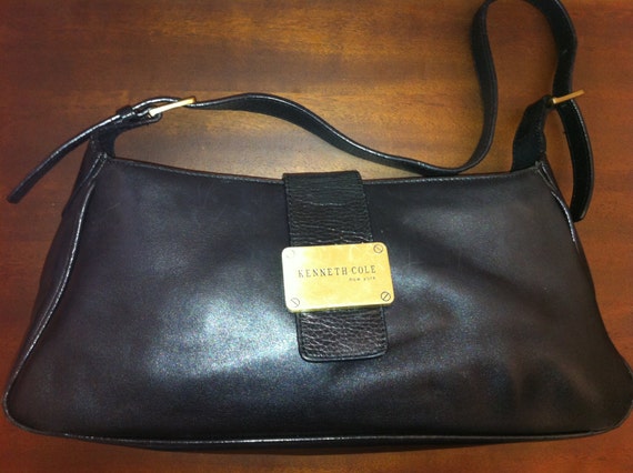 Items similar to Vintage All Leather Kenneth Cole New York Handbag ...