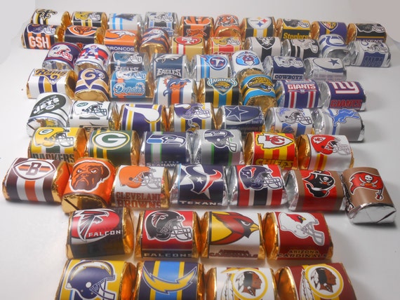 Items similar to NFL Superbowl Football Candy Labels on Etsy