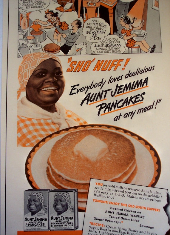 1943 Food AD Aunt Jemima pancakes Mother's Dream Come True