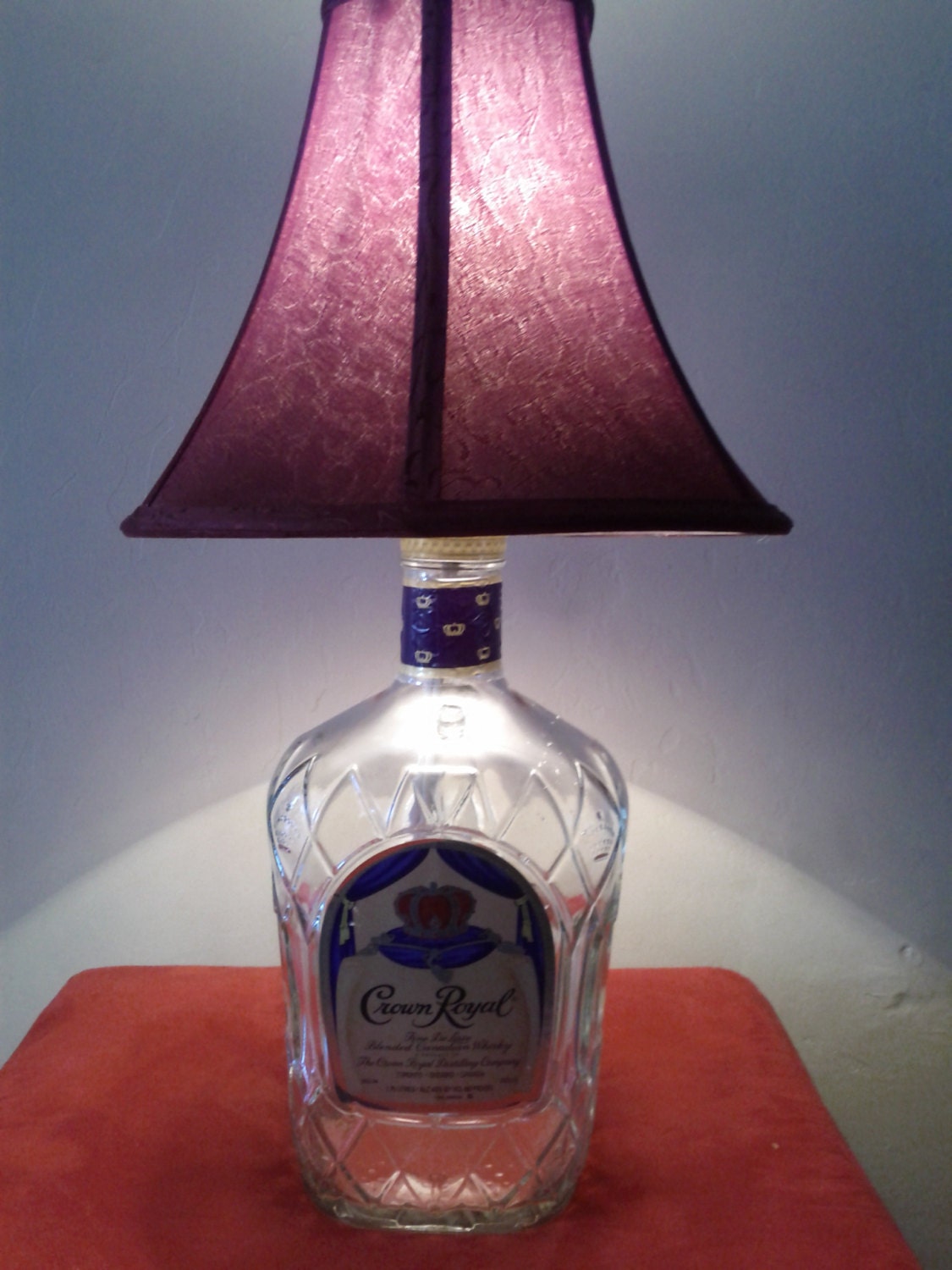 LARGE Crown Royal Liquor Bottle Lamp Light by KlassyCollections