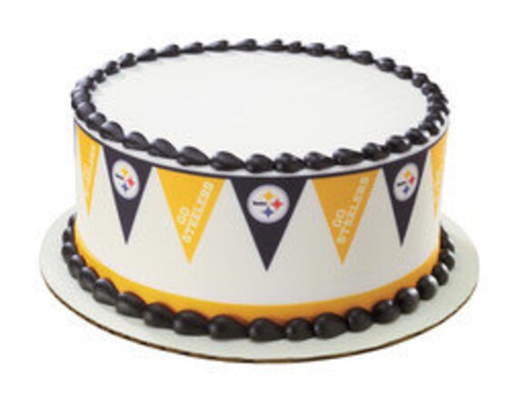NFL-PENNANT-STEELERS- Borders Edible Image Cake Topper Il_570xn