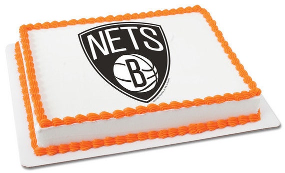 NBA-BROOKLYN NETS Edible Image Cake Topper Il_570xn
