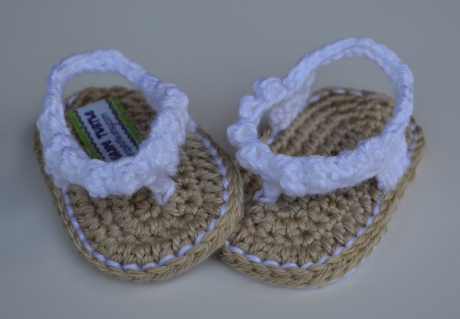 Baby Infant Girl Shoes Crochet Baby Sandals by TheGrapeTurtle