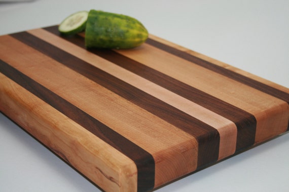 Large Cutting Board Butcher Block Footed Tray Wooden Board