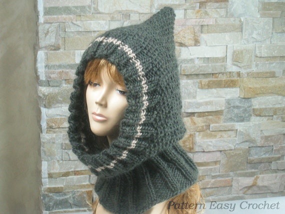 Knitting pattern womens chunky cowl instant download