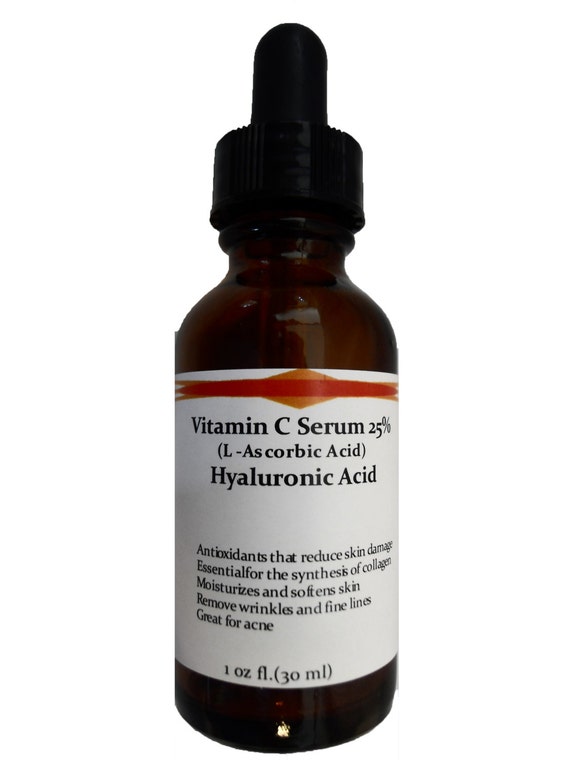 Vitamin C L-Ascorbic Acid 25% with Pure Hyaluronic Acid Anti