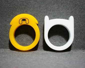 Finn and Jake Adventure Time Ring Set Combo
