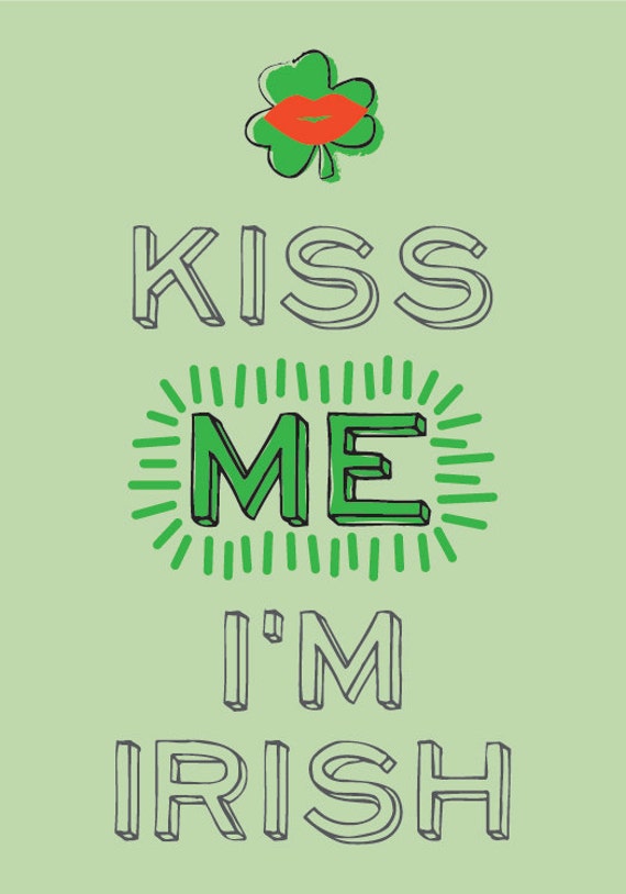 Download Happy St. Patricks Day Card Kiss Me I'm Irish Instant