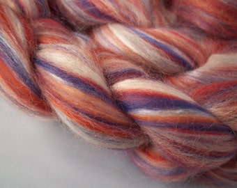 Merino / Tussah Silk Spinning Fiber- 'OXENHOPE' , 100g / 3.5oz