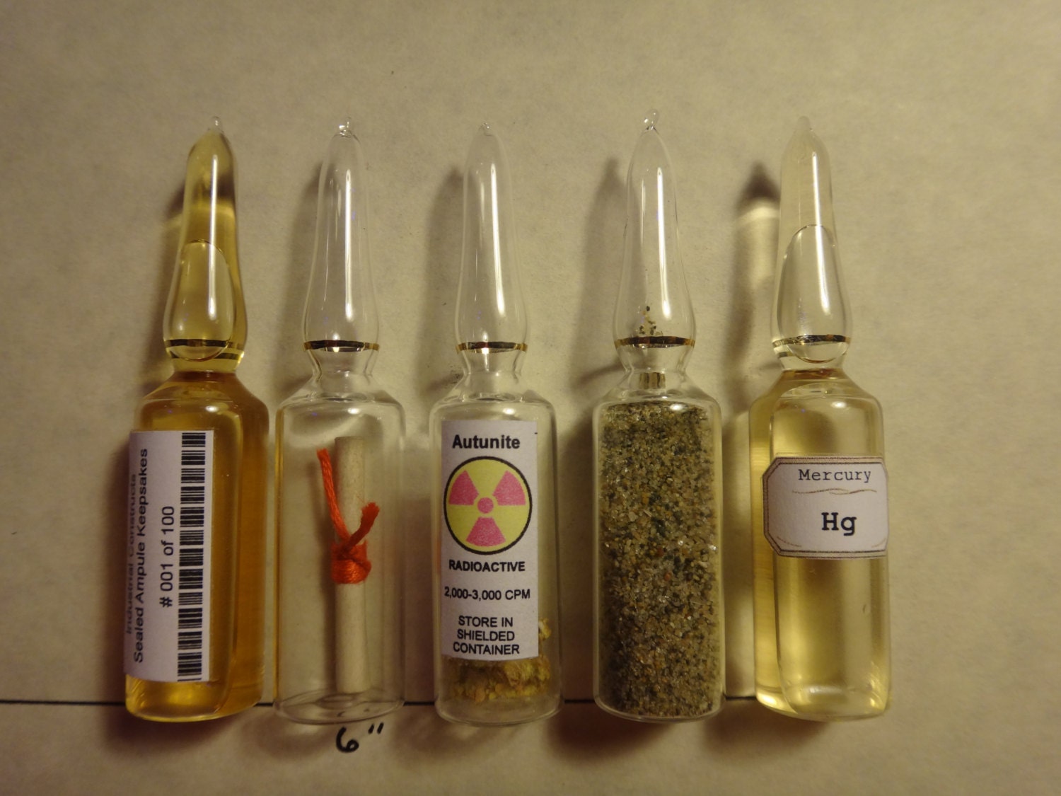 Memories Sealed in a Glass Ampule Keepsakes Wedding Favors