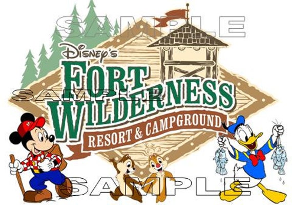 Disney Fort Wilderness Sign Disney Scrapbook Paper Piece