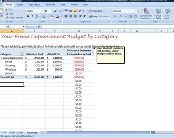 home budget project