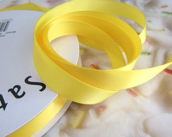 Popular items for yellow satin ribbon on Etsy