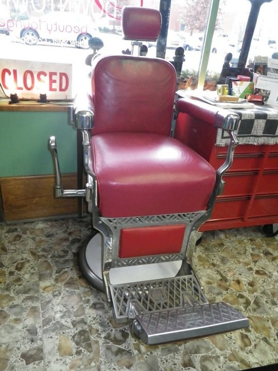 Items similar to 1960 vintage Koken Barber Chair on Etsy