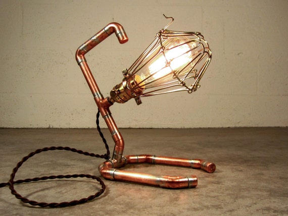 lamp socket a assembling Lamp by Steampunk spicyBulb Copper Handmade Desk/Wall Edison