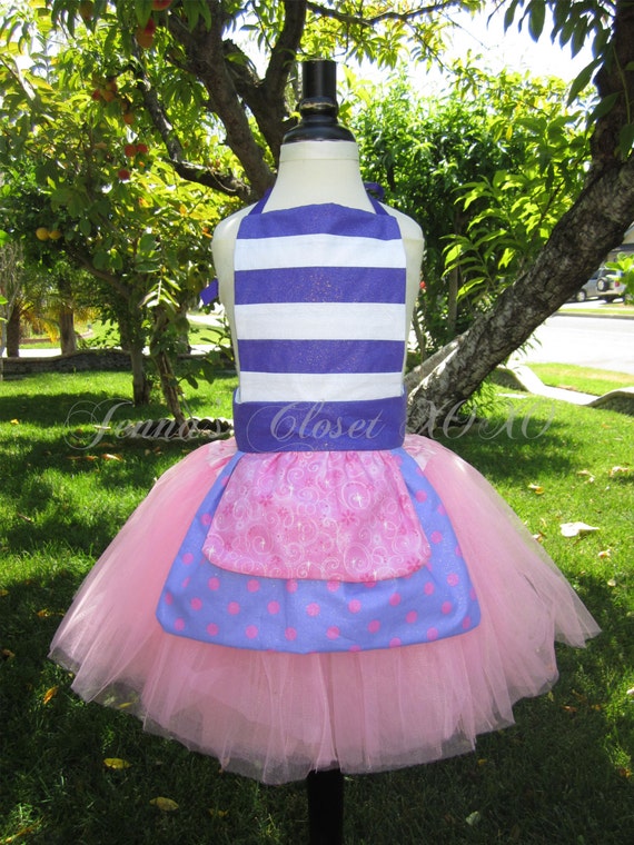 Items similar to Doc McStuffins inspired Dress Up Costume Apron, Full ...