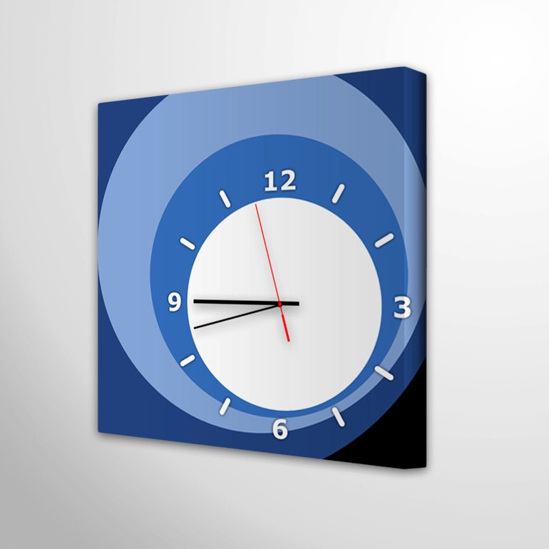wall clock canvas retro art decoration unique modern kitchen