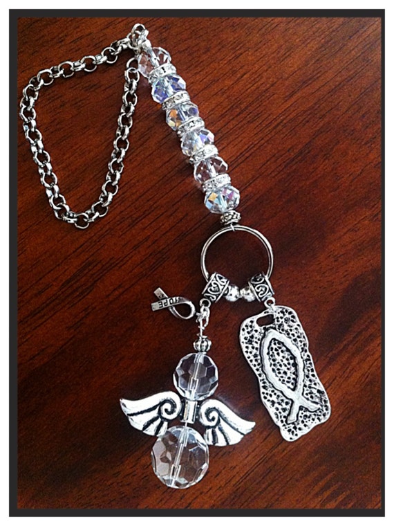 Car Pendant Metal Diamond Cross Suspension Ornaments