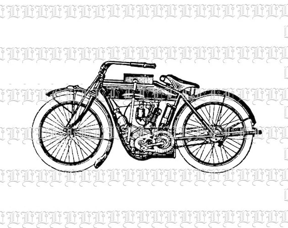vintage motorcycle clipart - photo #13
